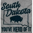 thumbnail image 2 of South Dakota You've Heard Pun Bison Hoodie Sweatshirt Women Men Brisco Brands X, 2 of 6