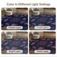 thumbnail image 7 of ODIKA 8'x10' Washable Area Rug Meteorite Vortex Motif Uranus Themed Theme Galaxy Nebula Starry Playful for King Size Bedroom Under Bed, Master Suite, Non-Shedding, Easy Care, 7 of 7