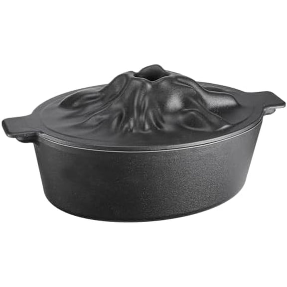 Upgraded Wood Stove Steamer, Wood Stove Humidifier Cast Iron with Porcelain, Fireplace Steamer Pot with Handle (Black)$$Home Decor, Kitchen, & Other