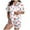 White-l, variant on KKBOTIVE Women's Valentines Pajamas Set 2 Piece Heart Embroidery Short Sleeve Button Up Sleepwear Women's Comfortable Daily Nightwear ( Purple-o Size: S )