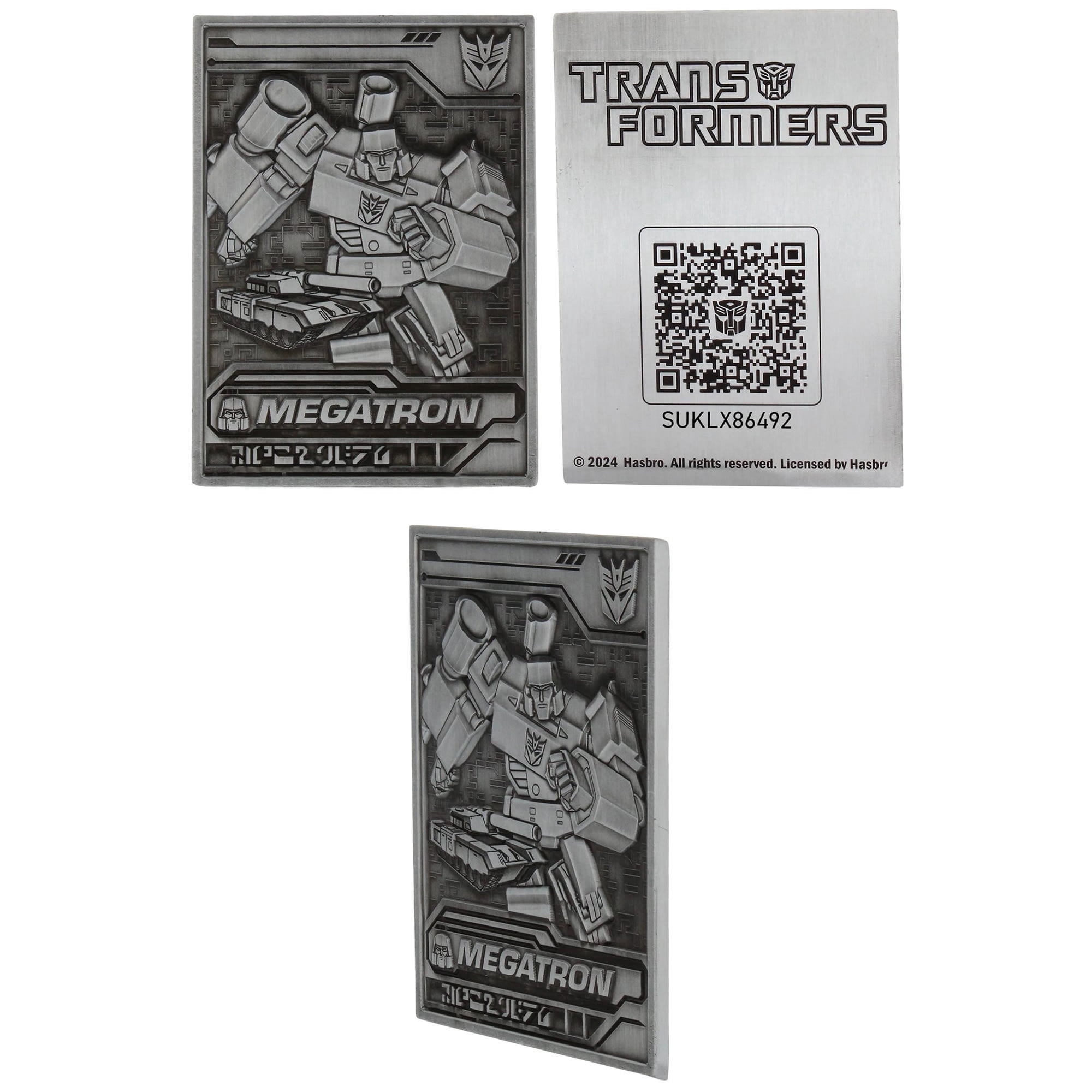 Exquisite Gaming: Digiplate Starter Pack - Transformers: Generation 1 - 3 Collectible Metal Cards & Phone Stand, Copper-Gold-Silver Image Plates