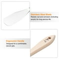 thumbnail image 5 of Uxcell Painting Palette Knife 7.09" Stainless Steel Blade Beech Wood Handle with Hole, 1Pc, 5 of 7