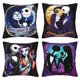 thumbnail image 1 of Dibujos animados Pesadilla El Antes De Navidad Sally Jack Skellington(1) Juego de 4 fundas de cojín cuadradas para sofá, sala de estar y cama (50,8 x 50,8 cm), , regalo decorativo., 1 of 5