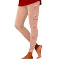 thumbnail image 3 of KHONTS Cancer Awareness Leggings for Women Ribbon Leggings High Waisted Yoga Pants Stretchy Athletic Tights N-Beige S, 3 of 5