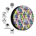 thumbnail image 3 of Bingfone Llamas Colorful Spare Tire Cover Weatherproof Universal Wheel Protectors for RV Camper Travel Trailer SUV Truck-15 inch, 3 of 8