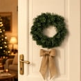 thumbnail image 6 of 14" Canadian Pine Artificial Christmas Wreath, Faux Pine Christmas Wreath, Seasonal Indoor Home Decor, 6 of 9