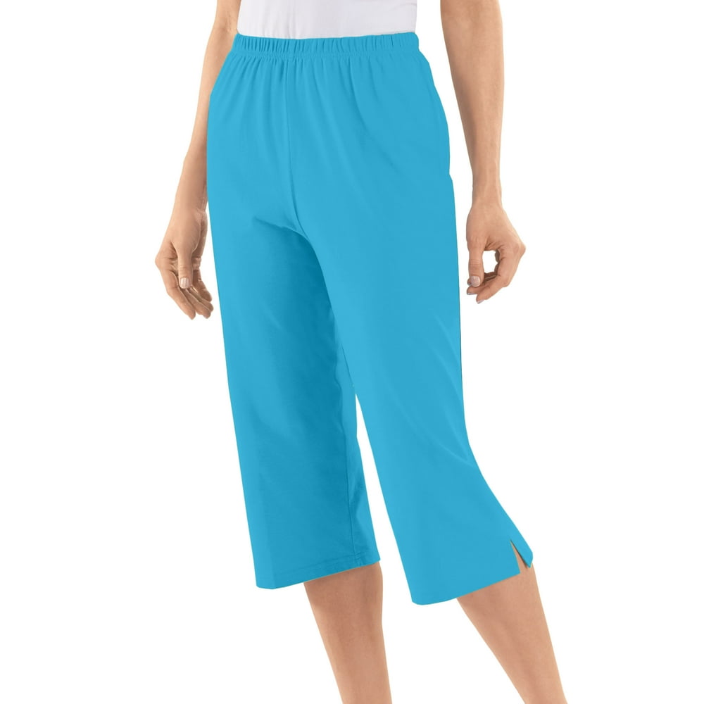 amazon ladies stretch capris