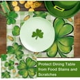 thumbnail image 4 of St. Patrick''s Day Clover Placemats Set of 4, Shamrock Gold Coins Plaid Check Farmhouse Dining Table Place Mats, Ladybug Irish Holiday Kitchen Decor Home Decoration 12 x 18 Inch, 4 of 5