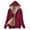 Wine, variant on Turilly Womens Jackets Ladies Women's Long Hoodies Coats Tunic Winter Warm Fleece Sherpa Lined Zip Up Hooded Sweatshirt Jacket Coat