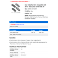thumbnail image 2 of Rear Brake Pad Set - Compatible with 2010 - 2022 GX460 4.6L V8 2011 2012 2013 2014 2015 2016 2017 2018 2019 2020 2021, 2 of 2