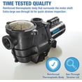 thumbnail image 4 of Doheny’s Inground Pool Pump, 1.5 HP, 115/230V, 97 GPM, Self-Priming, Heavy-Duty, Energy Efficient, 4 of 9
