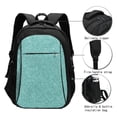thumbnail image 3 of Easygdp Teal Green Glitter Mochila para Laptop de Viaje con Puerto USB, Mochila para Laptop con Puerto de Carga USB para Mujeres y Hombres, 3 of 7
