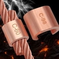 thumbnail image 3 of C Type Clip Buckle Aluminum Cable Clamp C Type Branch Connection Copper Wire Connector Copper Copper Wire Clip Copper C-shaped Clamp Terminal Clamp Wire Connector CCT-16, 3 of 8