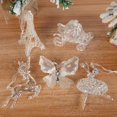thumbnail image 4 of Colgante de árbol de Navidad para decoración del hogar, adornos de campana de muñeca de Ángel de alce acrílico, Feliz Navidad, regalo de Año Nuevo, 2023, 2024, 4 of 4