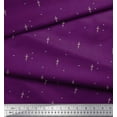 thumbnail image 3 of Soimoi Purple Georgette Viscose Fabric Abstracts Abstract Printed Craft Fabric by the Yard 42 Inch Wide, 3 of 3