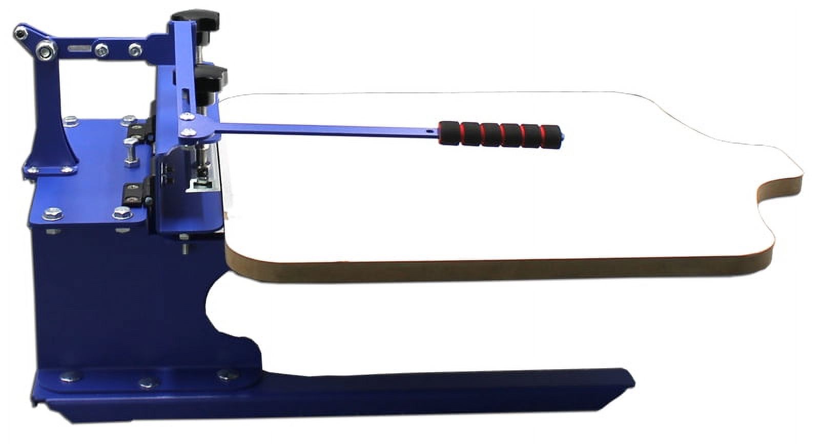 INTBUYING 1 Color 1 Station Silk T-Shirt Screen Printing Machine DIY Fabric Press for T-Shirt Clothing Hats Adjustable Blue