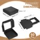 thumbnail image 2 of 60 Piezas de Cajas de Jabón de Kraft, Cajas Mini de Kraft de 4.1 x 4.1 x 1.2 Pulgadas con Ventana Transparente para Empaque de Golosinas de Fiesta (Negro), 2 of 7