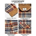 thumbnail image 4 of Legendary Whitetails Men's Buck Camp Flannel Shirt Long Sleeve Button Down 100% Cotton, 4 of 6