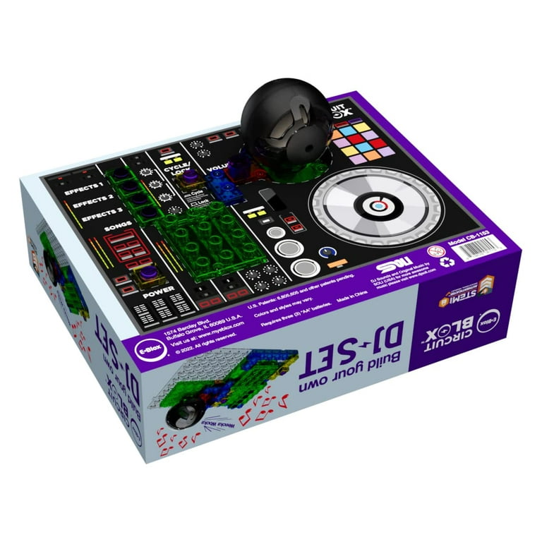 E-BLOX Building Blocks Circuit Kit, Build Your Own DJ Set, Bluetooth  Compatible, Mix & Create Your Own Music, Ages 8+