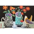thumbnail image 3 of Marmont Hill "Two Cheery Vases and a Chirp" Painting Print on Canvas, 3 of 5