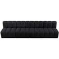 thumbnail image 4 of Meridian Furniture Arc Black Velvet Modular Sectional, 4 of 8