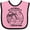 Pink and Black, variant on Inktastic Summer Vacation Mode St. Pete Beach Florida Boys or Girls Baby Bib