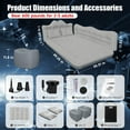 thumbnail image 7 of Backseat Car Air Mattress, Inflatable AirBed for SUV Back Seat Trunk Sleeping, Van Rear Seat Camping Sleeping Bed with Electric Air Pump, 7 of 7