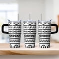 thumbnail image 2 of Bohemian Style 20oz Tumbler with Lids & Straws, Stainless Steel Insulated Coffee Cup, Double Wall Vacuum Leakproof Travel Mug, 2 of 5
