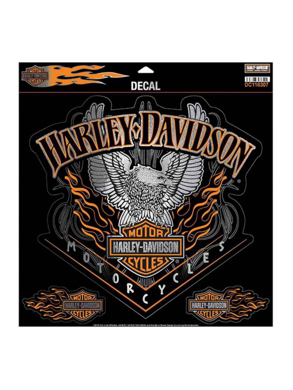 Harley-Davidson Eagle Pinstripes Decal, 4 Stickers Per Sheet, 3XL Size  DC118307, Harley Davidson - Walmart.com