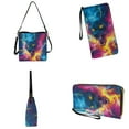 thumbnail image 4 of ZUXONGSY Lightning Wolf Cloud Print 2 Pcs Bucket Purse Set for Women Casual Top-Handle Handbags with Purse Multipurpose Bucket Bag Tote Wallet Set for Business, 4 of 4