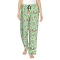 thumbnail image 2 of Picia Spring Gnomes Womens Soft Woven Cotton Elastic Waistband Sleep Pajama Pant Lounge Sleep Pant With Pockets And Drawstring-Small, 2 of 9