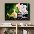 thumbnail image 2 of wall26 Canvas Print Wall Art Relaxing Zen Candle White Orchid Massage Stone Bamboo Forest Nature Yoga Photography Modern Art Contemporary Decorative Chic for Living Room, Bedroom, Bathroom - 24", 2 of 5