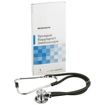 McKesson Sprague Rappaport Stethoscope for Adults, Kids - 16 in Tube, Black, 1 Ct