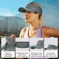 thumbnail image 2 of Visor Hat for Men Women Stretchy Breathable Sun Visor Lightweight Cooling Sports Visor, 2 of 5