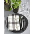 thumbnail image 2 of Fennco Styles Glendora Collection Classic Plaid Design Cotton Table Cloth Napkin (20"x20" Napkin-Set of 4, #5), 2 of 3