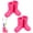 Rose, variant on Grusce 2PCS Cute Rainboot Toothbrush Holder with Drain Hole, 2 Slot Silicone Toothbrush Storage Bin Multi Functional Organizer for Makeup Brush