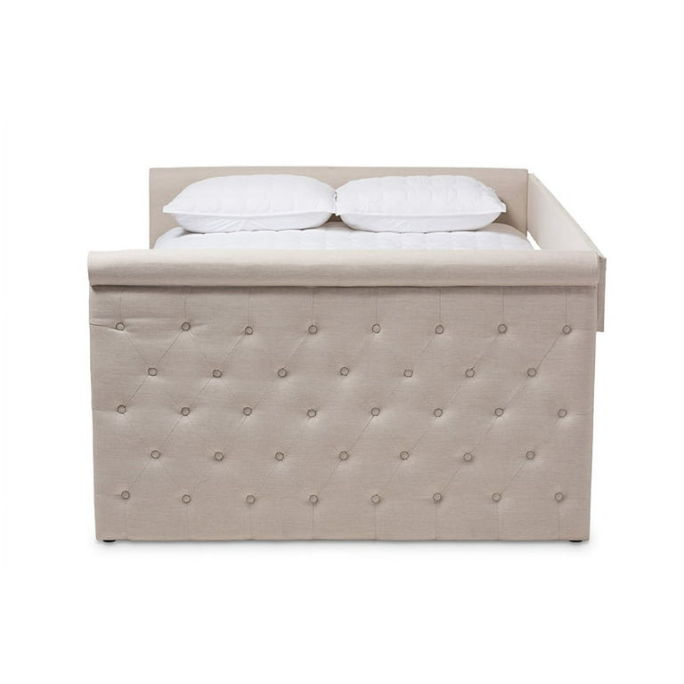 Baxton studio amaya modern and contemporary fabric upholstered size daybed deals