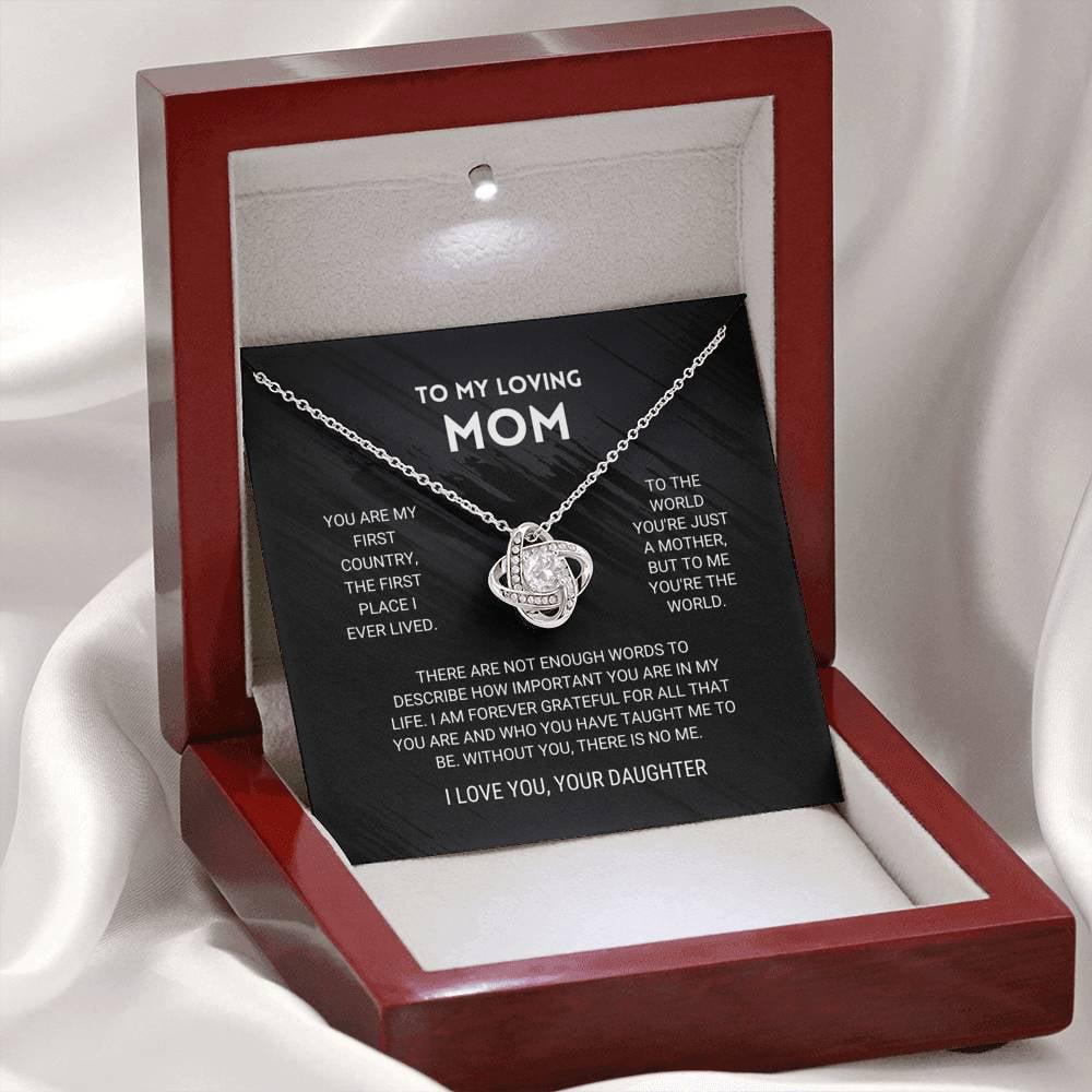 Mom - You're The World Everlasting Love Necklace, Mom Gift, Birthday G –  nuprintz