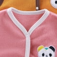 thumbnail image 3 of NAISIBABY Children's Vest jacket, Soft Thermal Sleeveless Cute Graphic Buttons Casual Fleece Coat Pink 1T, 3 of 4