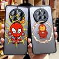 thumbnail image 2 of Funda mate para Huawei Y6P P50 P40 P30 P20 MATE 40 30 20 PRO PLUS Y7P Y9 Funda Shell Marvel dibujos animados héroe Spider-Man Lron Man, 2 of 5