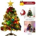 thumbnail image 3 of Amerteer 20"/50cm Tabletop Christmas Tree, Artificial mini Christmas Tree with multicolor String Lights, Star Treetop and Ornaments, Easy assemble, Small Xmas Tree for Table, Desk, Home Decor, 3 of 8