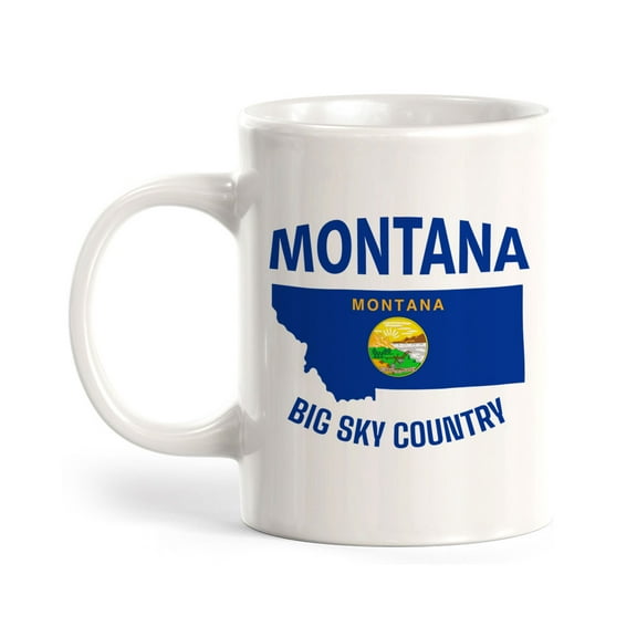 Designs ByLITA Montana: Big Sky Country 11oz Plastic Coffee Mug | State Pride Collection