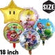 thumbnail image 4 of Juego de 6 globos de aluminio de Super Mario Bros de 18 pulgadas para decoración de fiestas de cumpleaños infantiles, juguetes inflables para baby shower, regalos para niños, Globos, 4 of 5