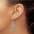 thumbnail image 3 of Primal Gold 14 Karat White Gold Beaded Earrings, 3 of 4