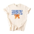 thumbnail image 5 of Broncos Orange Floral Bow Shirt for Women & Teens Trendy Team Spirit Sports Fan Graphic Tee Ivory Shirt Adult Small, 5 of 7
