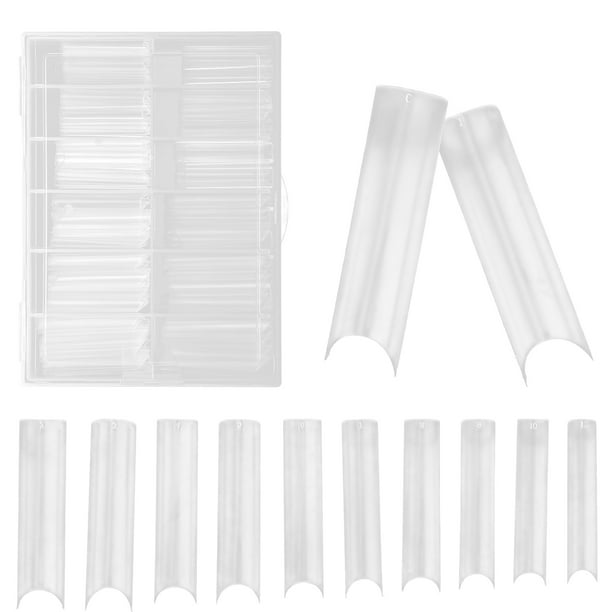 Puntas de uñas postizas transparentes NikouMX 240 piezas