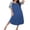 Navy, variant on Nightgowns for Women Cotton Long Night Gowns Plus Size Moo Moos Short Sleeve House Dress Soft Sleep Shirts