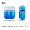 thumbnail image 4 of Pencil Sharpeners, Manual Pencil Sharpener with Lid, Handheld Pencil Sharpener for Colored Pencils, Protable Pencil Sharpener for Kids and Adults, Dual Holes Pencil Sharpener, 4 of 6