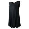 thumbnail image 4 of VEPKUL Plus Size Tank Tops for Women Sleevelss Tunic Casual Summer Clothes Swing Shirts for Jeans(Black 3X), 4 of 9