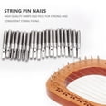 thumbnail image 3 of 20 Pcs Clous de Réglage et 20 Pcs Rivets, avec Clé de Réglage en Forme de L, pour Petite Harpe de Lyre Instrument à Cordes Musical, 3 of 10